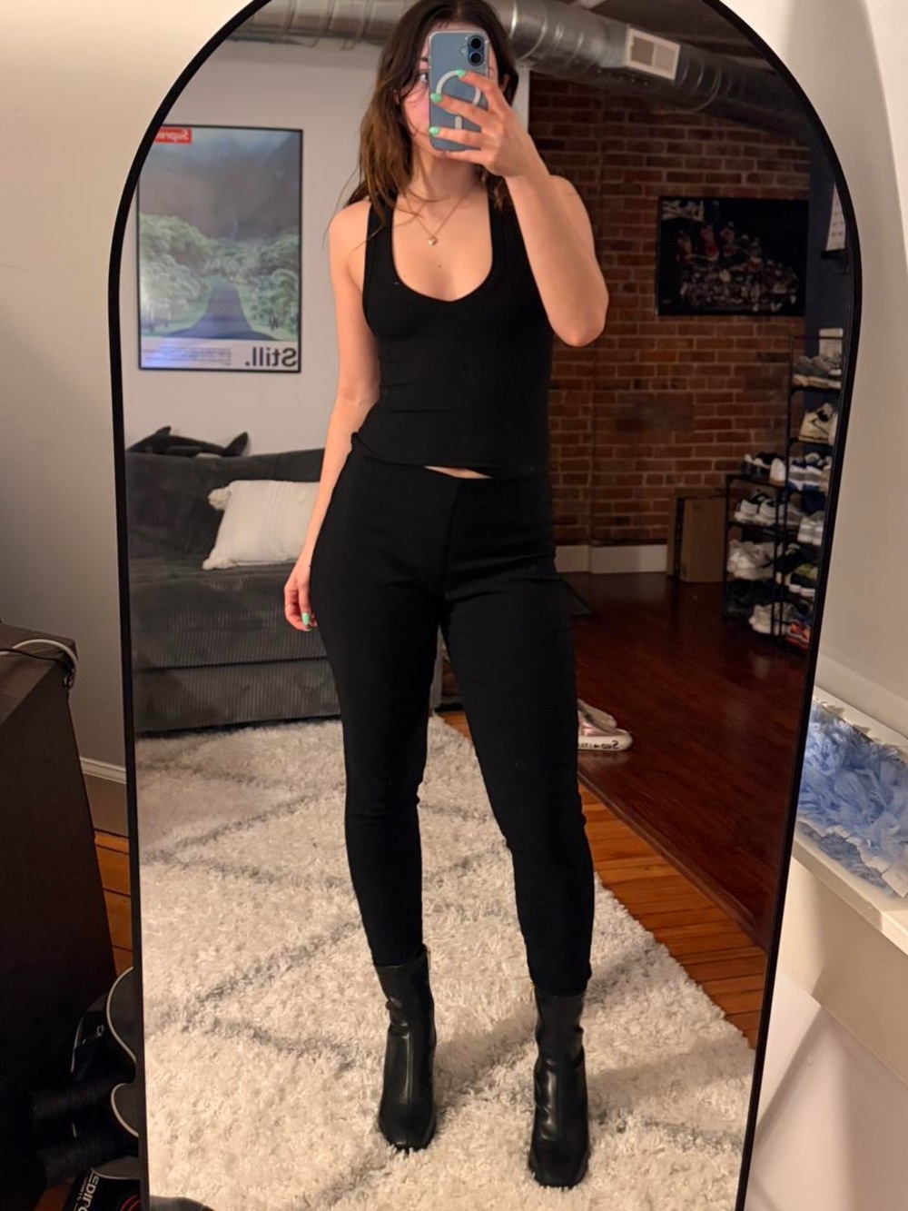 Calvin Klein Black High-Rise Slim Pants - Classic Black